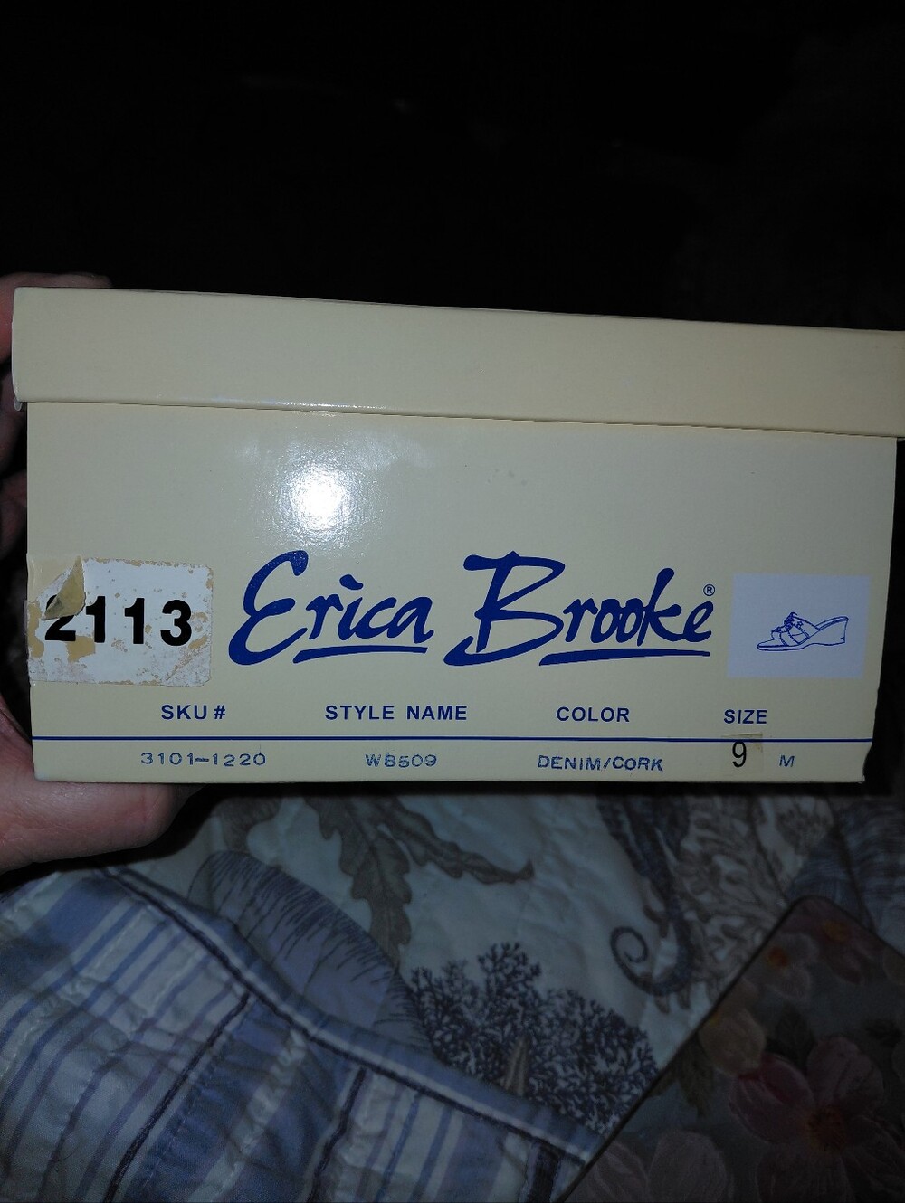 Erica BROOKE VINTAGE WEDGE SLIDES SZ 9 - Picture 3 of 10